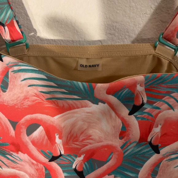 Old Navy Flamingo Swimsuit top Size Large - Picture 6 of 6